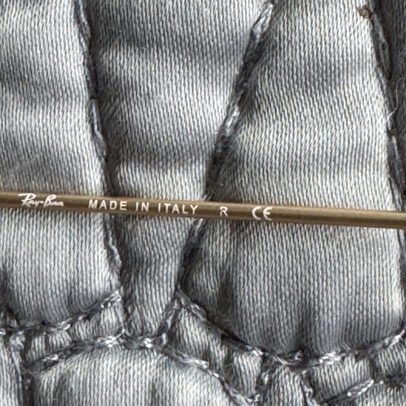 Ray-Ban Aviator Large Gold Metal Mirror Sunglasses w/Red-Orange Mirrored Lenses - Picture 6 of 7